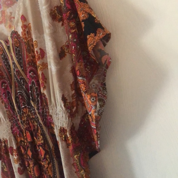 Woman’s fall Dress Barn Y2k Boho stretchy waisted multi Colored dress /tunic top - Picture 4 of 8